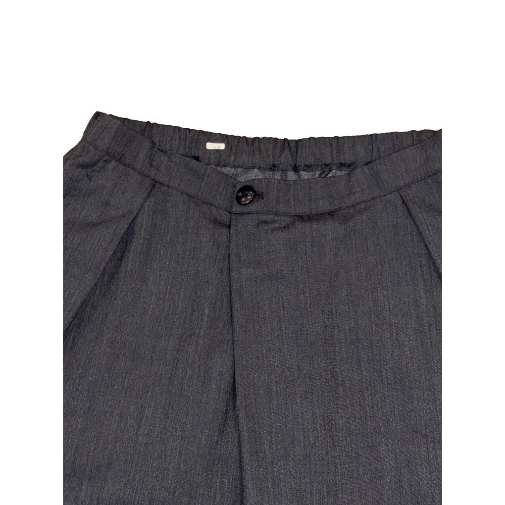 Blue Blue Japan Seilin & Co. 100% Tropical Wool Pleated Drop-Crotch Trousers 2/M - Picture 3 of 9